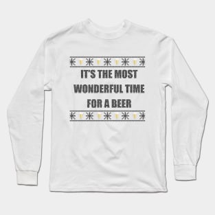 It's The Most Wonderful Time For A Beer Long Sleeve T-Shirt